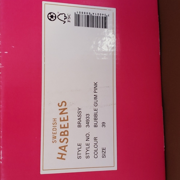 Swedish Hasbeens pink Brassy leather clog sandals 7.5 - Picture 7 of 8